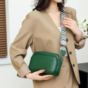 Genuine Leather Brand Designer Ladies Handbags Portable Women Shoulder Bags Elegant Adjustable Strap Female Totes Bag Casual 1