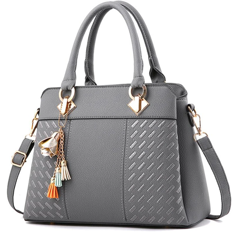 Gusure Luxury Handbag Women Crossbody Bag with tassel hanging Large Capacity Female Shoulder Bags Embroidery Tote Sac A Main 2