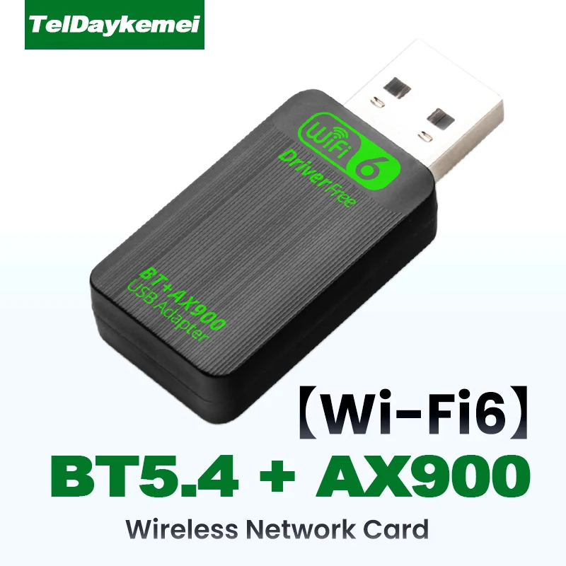 New AX900 USB WiFi 6 Bluetooth 5.4 Adapter 2in1 Dongle Dual Band 2.4G&5GHz USB Network Wireless Wlan Receiver For Win 10/11 1