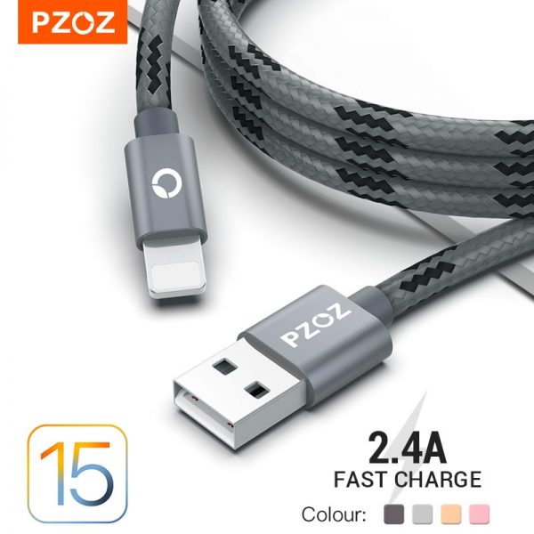 PZOZ Usb Cable For iphone cable 11 12 13 pro max Xs Xr X SE 8 7 6 plus 6s 5 ipad air mini fast charging cable For iphone charger 1