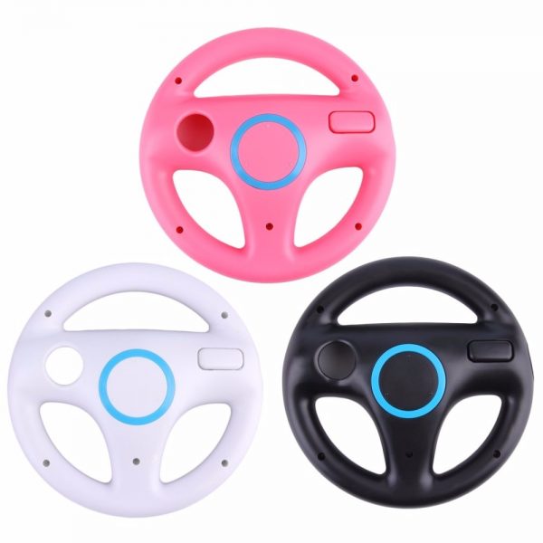 3 Color Plastic Game Racing Steering Wheel for Nintendo Wii for Mario Kart Remote Controller  Hot Sale 1