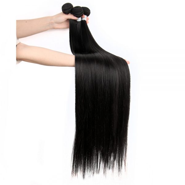 36 38 40 inch Long Straight Bundles With Closure Human Hair Brazilian Hair Weave Bundles Straight Remy Hair Sale For Women 2