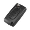 KEYYOU Remote key Case for Peugeot 207 307 308 407 607 807 For Citroen C2 C3 C4 C5 C6 Flip Folding Car Key shell 2/3/4 Buttons 3