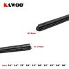 KAWOO Car Vehicle Insert Rubber strip Wiper Blade (Refill) 8mm Soft 14" 16" 17" 18" 19" 20" 21" 22" 24" 26" 28" 1pcs Accessories 2