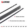KAWOO Car Vehicle Insert Rubber strip Wiper Blade (Refill) 8mm Soft 14" 16" 17" 18" 19" 20" 21" 22" 24" 26" 28" 1pcs Accessories 4