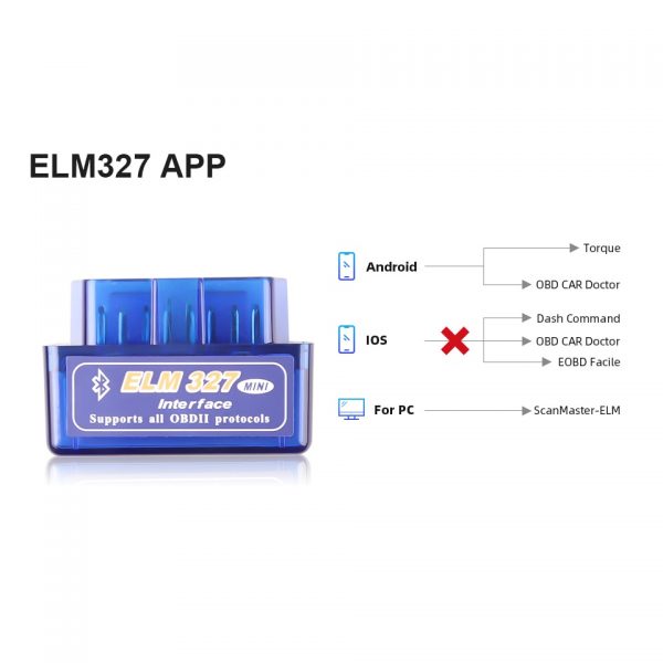 Bluetooth ELM327 Latest Version V2.1 V1.5 Auto OBD Scanner Code Reader Tool Car Diagnostic Tool Super MINI ELM 327 For Android 3