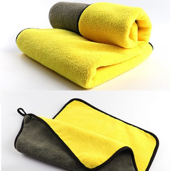 mling 30x30/60CM Car Wash Microfiber Towel Car Cleaning Drying Cloth Hemming Car Care Cloth Detailing Car Wash Towel For Toyota 3
