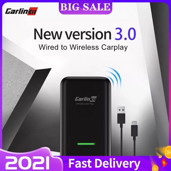 Carlinkit 3.0 Wireless Carplay Dongle USB Adapter for Audi Benz Mazda Porsche Volkswagen Volvo Ford Citroen Honda Nissan Haval 1