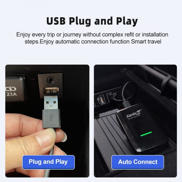 Carlinkit 3.0 Wireless Carplay Dongle USB Adapter for Audi Benz Mazda Porsche Volkswagen Volvo Ford Citroen Honda Nissan Haval 3
