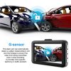 Full HD 1080P Dash Cam Video Recorder Driving For Front And Rear Car Recording Night Wide Angle Dashcam Video Registrar Car DVR 3
