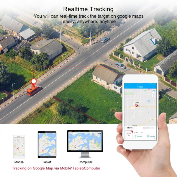 GPS Tracker Car TKSTAR TK905 5000mAh 90 Days Standby 2G Vehicle Tracker GPS Locator Waterproof Magnet Voice Monitor Free Web APP 2