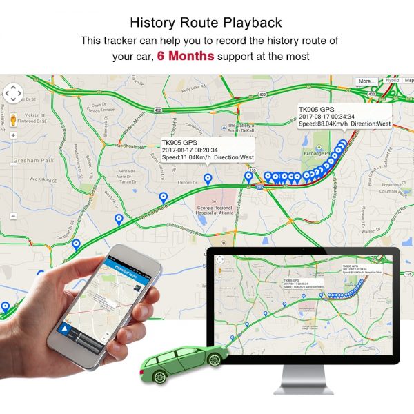 GPS Tracker Car TKSTAR TK905 5000mAh 90 Days Standby 2G Vehicle Tracker GPS Locator Waterproof Magnet Voice Monitor Free Web APP 5