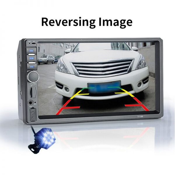 Sinvocle 2 Din Car Radio Bluetooth 7" Touch Screen Stereo FM Audio Stereo MP5 Player SD USB With / Without Camera 12V HD 3