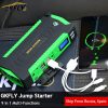 GKFLY 9-In-1 Car Jump Starter High Capacity Starting Device Portable Power Bank 12V Starter Cables Booster Power Battery Charger 5