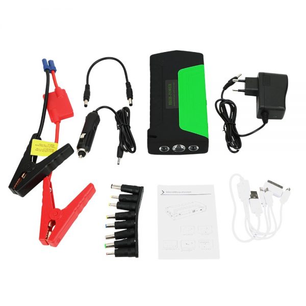 GKFLY High Power  Jump Starter 600A Multifunction Portable Power Bank 12V Car Battery Booster Emergency Starting Device Cables 6