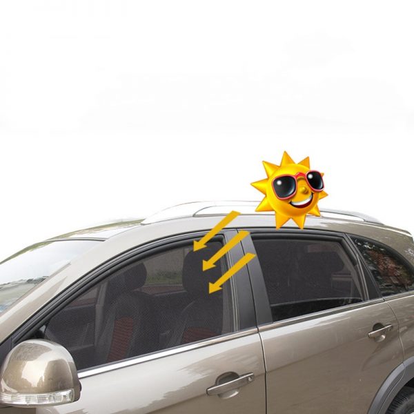 Magnetic Car Sun Shade UV Protection Car Curtain Car Window Sunshade Side Window Mesh Sun Visor Summer Protection Window Film 5