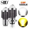 10000Lm H4 LED Moto H6 BA20D LED Motorcycle Headlight Bulbs CSP Lens White Yellow Hi Lo Lamp Scooter Accessories Fog Lights 12V 1