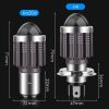 10000Lm H4 LED Moto H6 BA20D LED Motorcycle Headlight Bulbs CSP Lens White Yellow Hi Lo Lamp Scooter Accessories Fog Lights 12V 6