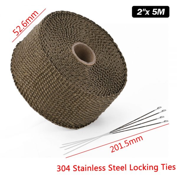 Free Shipping Motorcycle Exhaust Thermal Exhaust Tape Header Heat Wrap Resistant Downpipe For Motorcycle Car Accessories 3