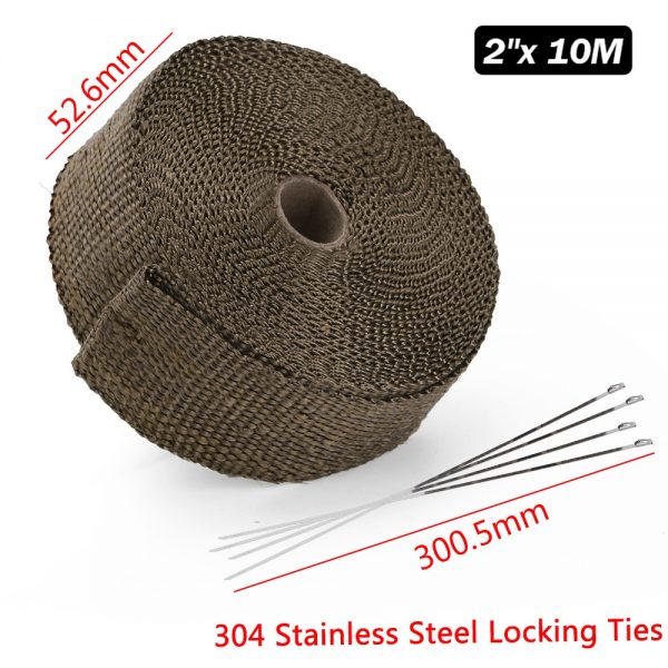 Free Shipping Motorcycle Exhaust Thermal Exhaust Tape Header Heat Wrap Resistant Downpipe For Motorcycle Car Accessories 5