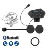 Motorcycle Wireless Bluetooth Helmet Headset Hands-free Telephone Call Kit Stereo Anti-interference BT Headset For 2 Riders 1