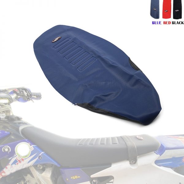 Motorcycle Gripper Soft Seat Cover Non-slip Diamond Pattern Stretchy Waterproof For 125-450 SX SXF EXC EXCF XC-W HONDA CRF250R 1