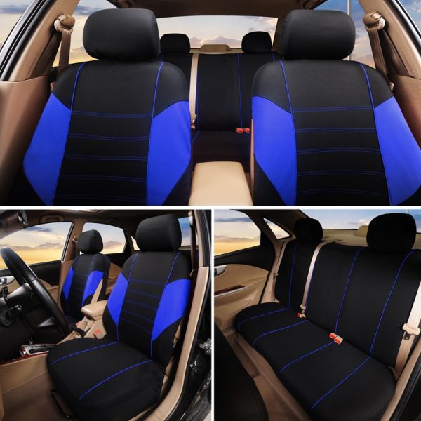 Car Seat Covers Airbag compatible Fit Most Car, Truck, SUV, or Van 100% Breathable with 2 mm Composite Sponge Polyester Cloth 5