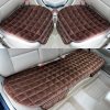 Car Seat Cover Front Rear Flocking Cloth Cushion Non Slide Winter Auto Protector Mat Pad Keep Warm Universal Fit Truck Suv Van 2