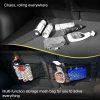 Car Back Rear Mesh Trunk Seat Elastic String Net Magic Sticker Universal Storage Bag Pocket Cage Auto Organizer Seat Back Bag 2