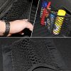 Car Back Rear Mesh Trunk Seat Elastic String Net Magic Sticker Universal Storage Bag Pocket Cage Auto Organizer Seat Back Bag 5