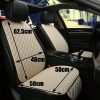 Flax Car Seat Cover Protector Linen Front Rear Back Automobile Protect Cushion Pad Mat Backrest for Auto Interior Truck SUV Van 3