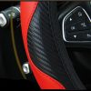 Car Steering Wheel Cover Breathable Anti Slip PU Leather Steering Covers Suitable 37-38cm Auto Decoration Carbon Fiber 6