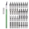 Non-Slip Metal Scalpel Knife Tools Kit Cutter Engraving Craft knives + 40pcs Blades Mobile Phone PCB DIY Repair Hand Tools 4