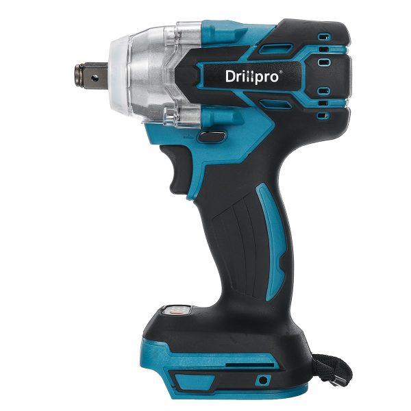 Drillpro Brushless Cordless Electric Impact Wrench Rechargeable 1/2 inch Wrench Power Tools Compatible for Makita 18V Battery 3
