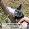 4/6 Inch 1200W Mini Pruning Saw Electric Chainsaws Removable For Fruit Tree Garden Trimming With Lithium Battery One-Handed 5