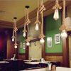 Retro Hemp Rope Pendant Lights Vintage Rattan Ceiling Lamps Edison Led Hanglamp Home Kitchen Living Room Decoration Accesories 5