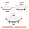 White Led Downlight Recessed Indoor Led Ceiling Lamp 3W 5W 9W 12W AC220V Led Spot Lamp For Living Room Foyer Bar Counter Office 6