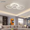 Gold White Modern LED Chandelier Lighting For Living Study Room Dimmable Indoor Lamps Parlor Foyer Lustres Lampadario Luminaire 2