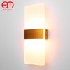 Mini 3/6/12W Led Acrylic Wall Lamp AC85-265V Long warm white Bedding Room Living Room Indoor wall lamp 1