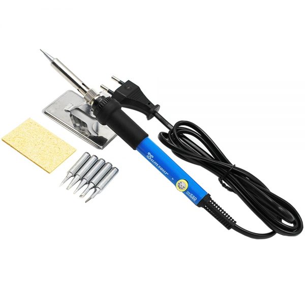 New Adjustable Temperature Electric Soldering Iron 220V 110V 60W 80W Welding Solder Rework Station Heat Pencil Tips Repair Tool 2