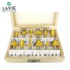LAVIE 12pcs 8mm Router Bit Set Trimming Straight Milling Cutter Wood Bits Tungsten Carbide Cutting Woodworking Trimming MC02006 2