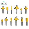 LAVIE 12pcs 8mm Router Bit Set Trimming Straight Milling Cutter Wood Bits Tungsten Carbide Cutting Woodworking Trimming MC02006 4