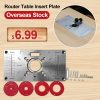 Carpinte Router Table Insert Plate Woodworking Benches Table Saw For Multifunctional Wood Plate Machine Engraving 4 Rings Tool 1