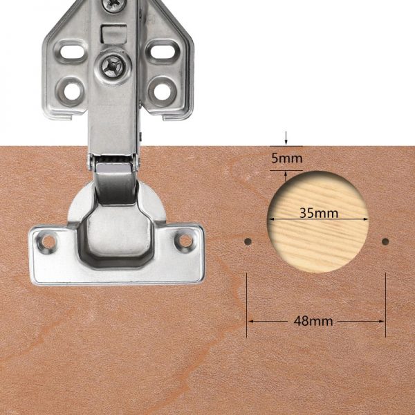Woodworking Hole Drilling Guide Locator 35mm Hinge Boring Jig with Fixture Aluminum Alloy Hole Opener Template Door Cabinets 5
