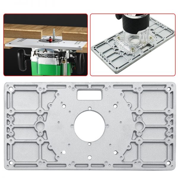 Multifunctional Aluminium Router Table Insert Plate Woodworking Benches Wood Router Trimmer Models Engraving Machine 2