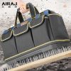 AIRAJ Multi-Function Tool Bag 1680D Oxford Cloth Electrician Bag, Multi-Pocket Waterproof Anti-Fall Storage Bag 2