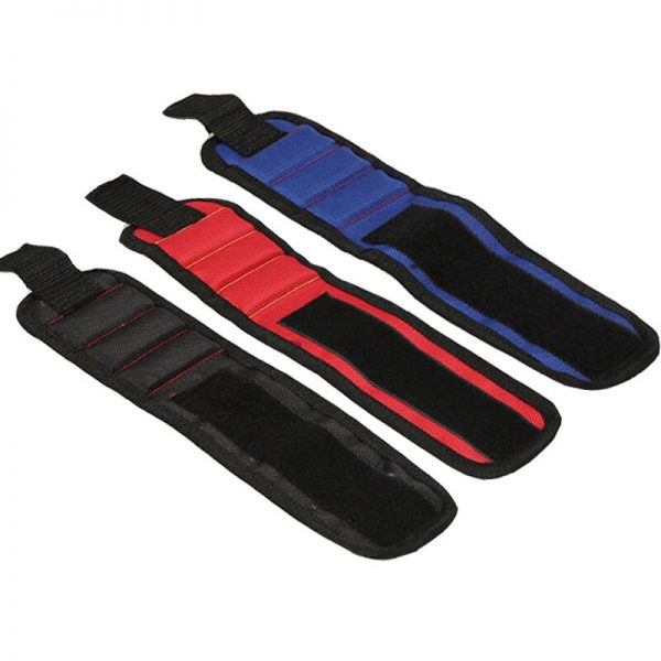 Polyester Magnetic Wristband 3pcs Strong Magnets Portable Bag Electrician Tool Bag Screws Drill Holder Repair Tool Belt 6