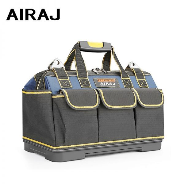 AIRAJ 2021 Upgrade Tool Bag 13/15/17/19/23 in Electrician Bag 1680D Oxford Waterproof Wear-Resistant Strong Tool Storage Toolkit 1
