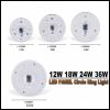 100W 36W 24W 18W 12W LED Ring PANEL Circle Light SMD LED Round Ceiling board circular lamp board AC 220V 230V 240V LED light 5