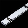 2-30pcs / lot 0.5m / pcs LED Aluminum profile for 5050 3528 5630 milky white LED strip/channel transparent cover 3